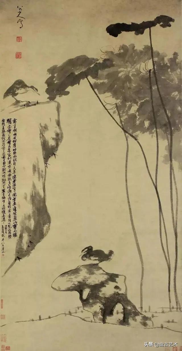 画出艺术家人生大寂寞的国画艺术作品——盘古油画艺术
