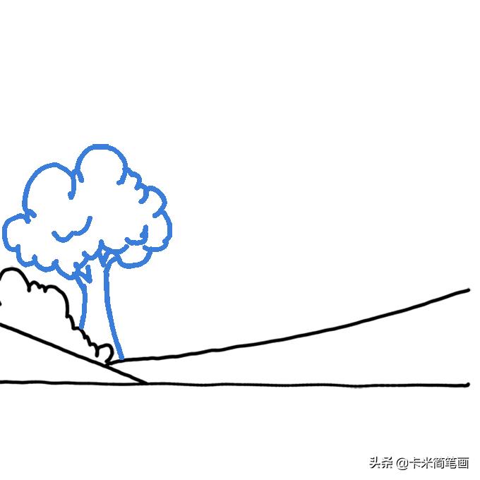 森林简笔画简单又漂亮幼儿园,森林简笔画简单又好看