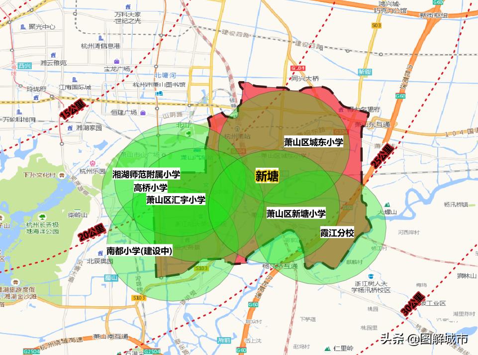 新塘城区地图,杭州新塘板块规划