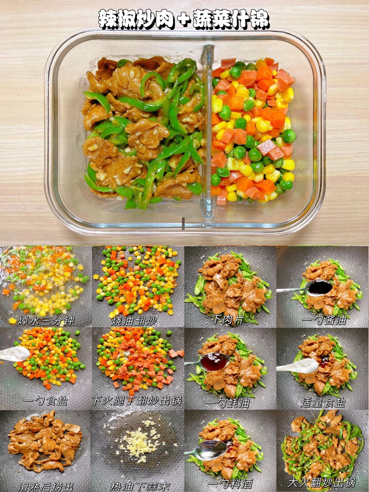 一周七天不重样便当图片,一周不重样的轻食便当