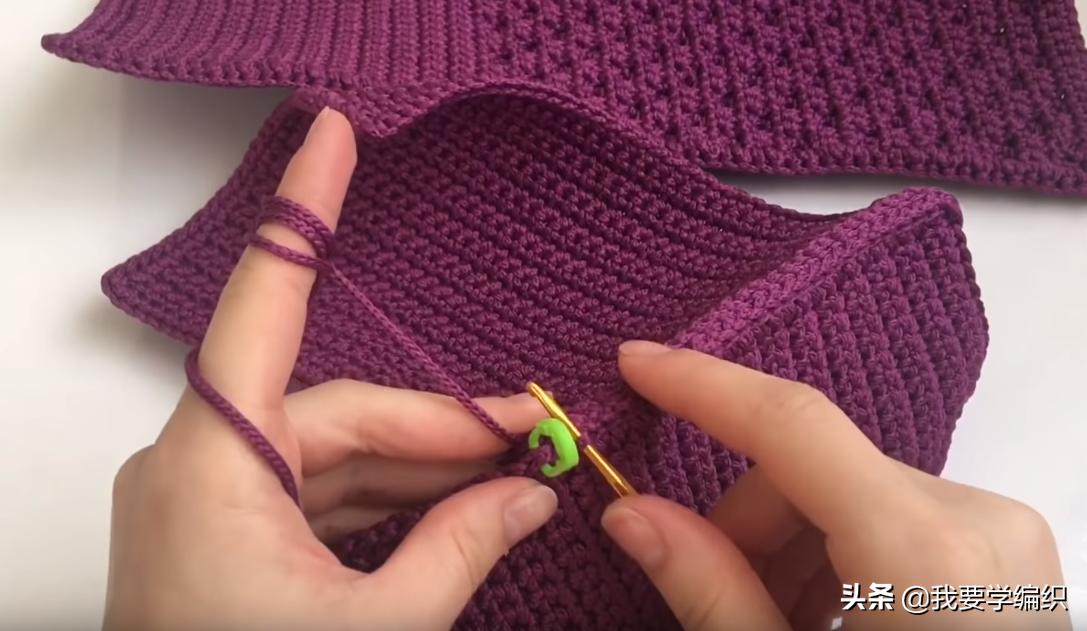 冰丝线钩织斜挎小包包,织女手工包包