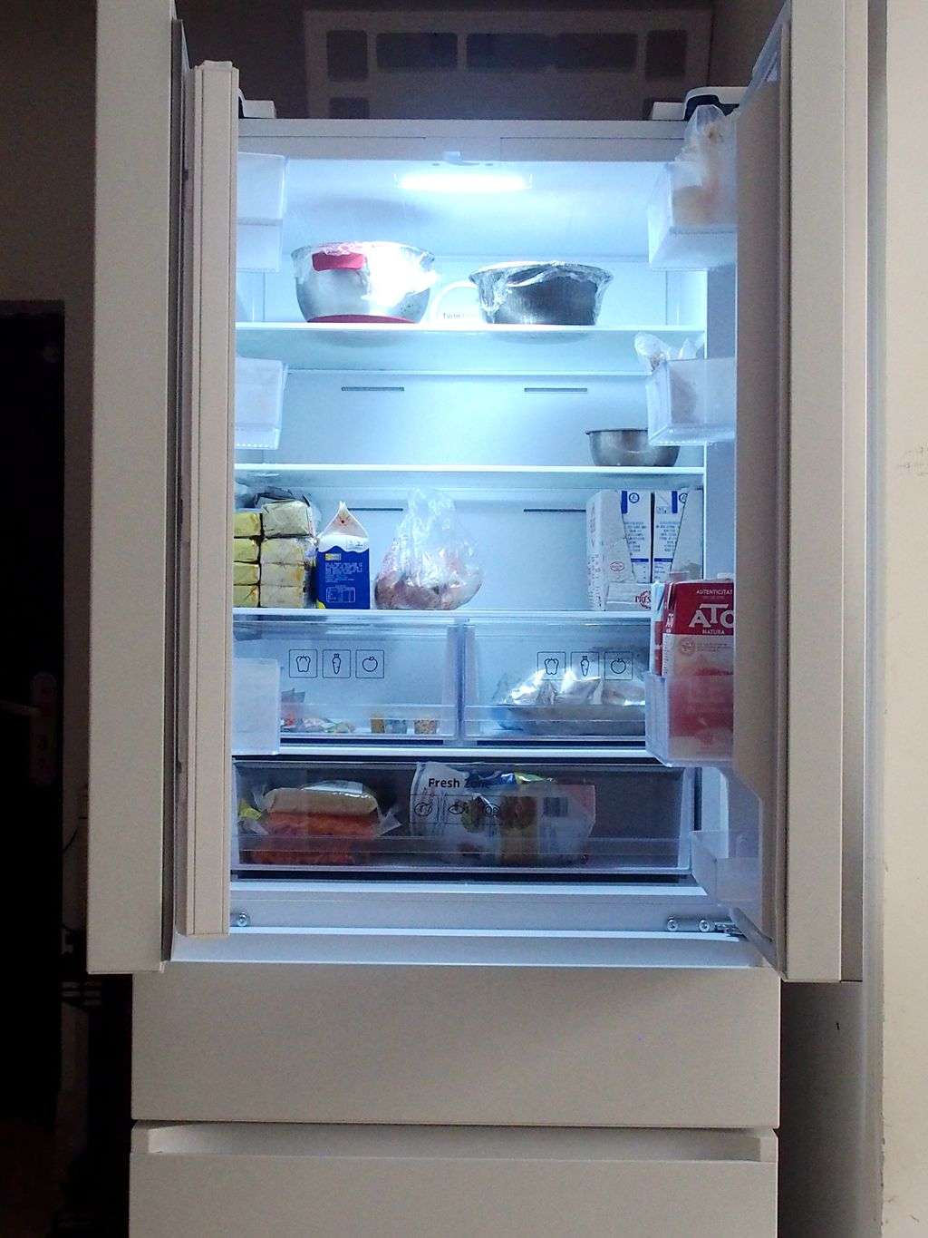 小户型风冷无霜双开门冰箱推荐,三星510l冰箱尺寸