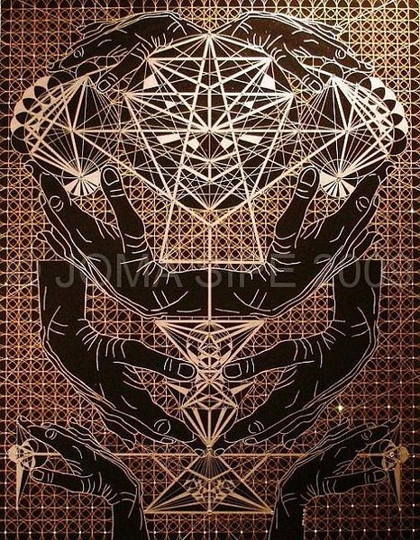 神秘且惊艳图案,视觉盛宴的几何图