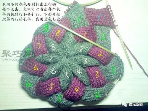 简单的老年人毛线帽子织法教程,钩针圆形镂空帽子花样图解