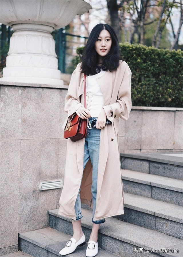 短风衣搭配烟管裤,风衣搭配烟管裤穿搭