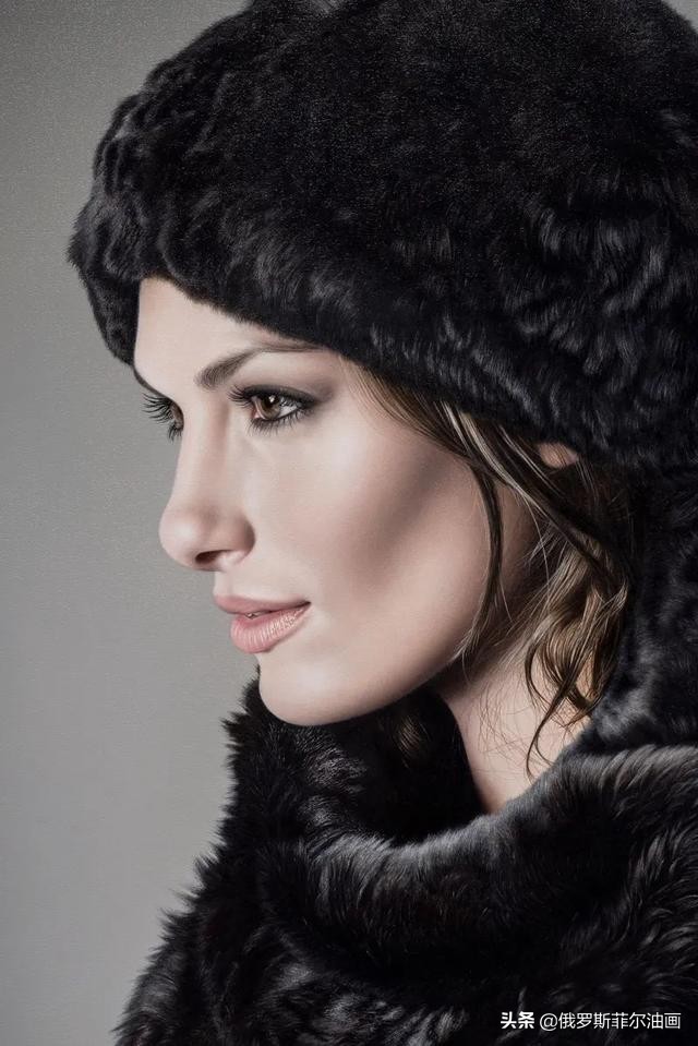 美女画家画美女，怎么看怎么美，看着她的画呼吸都要停滞了