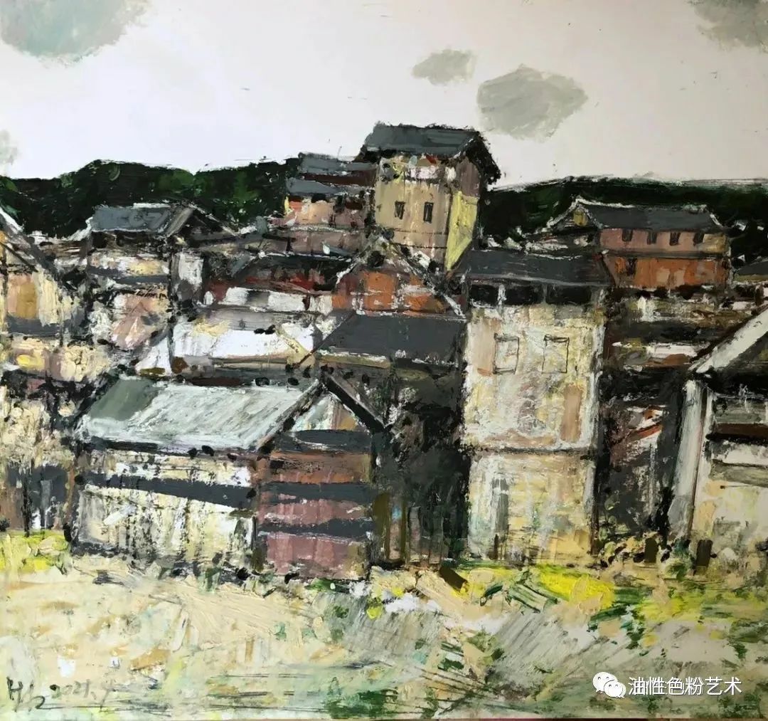 油画棒画苹果和真的一样,油画棒绘画超高级