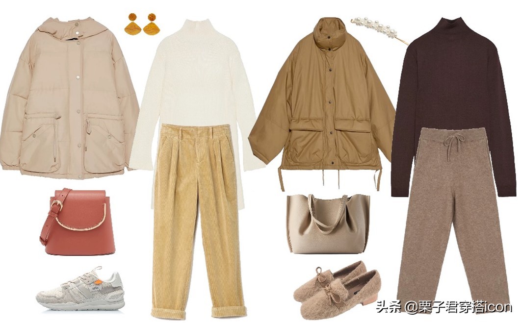 凛冬将至穿搭,短款羽绒服秋冬高级感穿搭