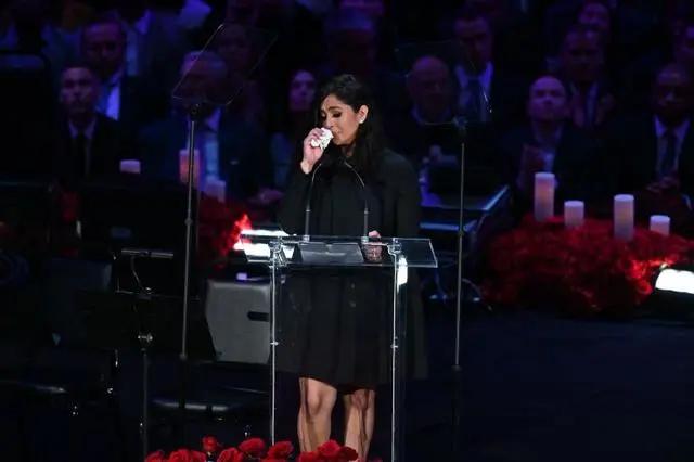 科比追悼会瓦妮莎致辞完整版视频,科比的追悼会上瓦妮莎动人的演讲