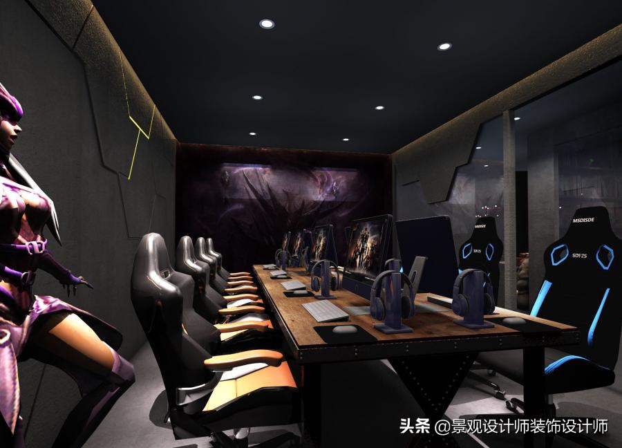 网咖设计效果图,网咖设计图哪找