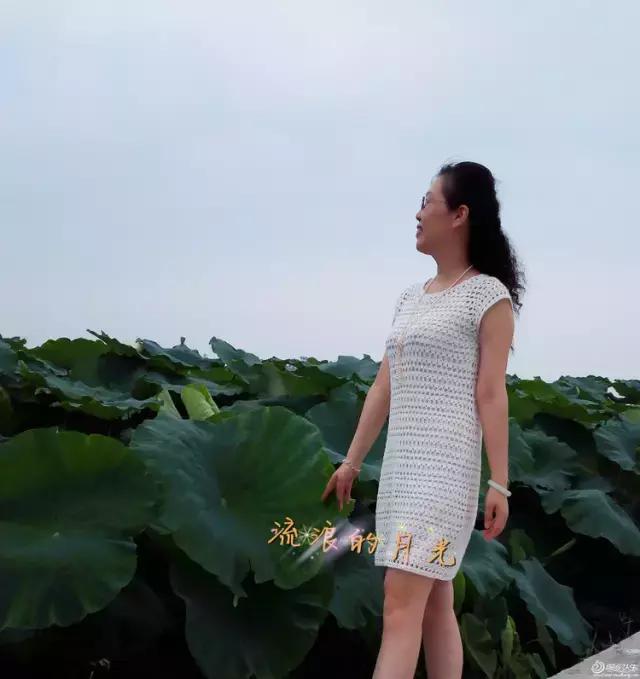 钩针编织女士连衣裙视频图解过程,郁金香钩针连衣裙图案图解