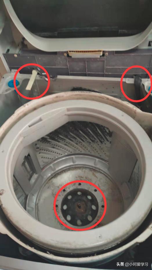 自己拆卸清洗洗衣机有什么神器,小保姆波轮洗衣机拆洗全过程