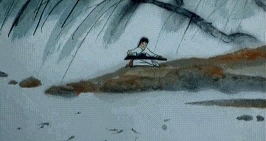 一琴多音！中国水墨动画《山水情》的背后，是民族自信与文化传承