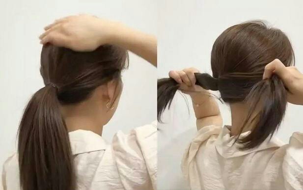 发型师扎马尾手法,怎么扎出蓬松的马尾发型