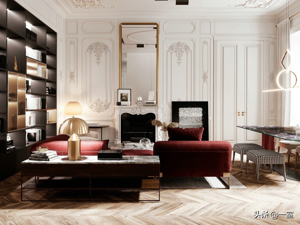 3.3米背景墙设计,客厅背景墙设计简约款