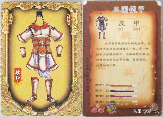 魔法士三国铠甲——锦袍,明光铠,皮甲,乌金甲,钢铠,鱼鳞甲