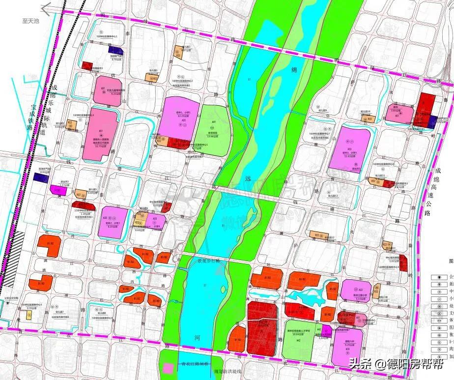 德阳城北中轴线附近规划,德阳城北快速路规划
