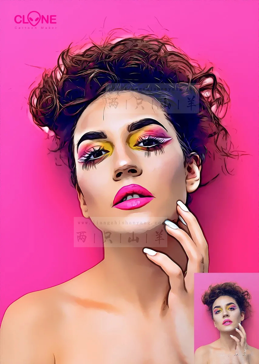 照片变卡通画一键生成,照片一键变成卡通漫画