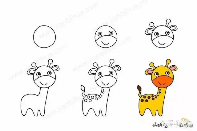 画小动物简笔画简单又漂亮,春天里的小动物怎么画简笔画