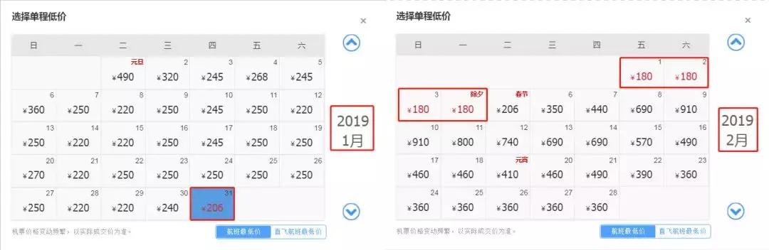 12月成都出发白菜价机票大全,4月机票低至99元