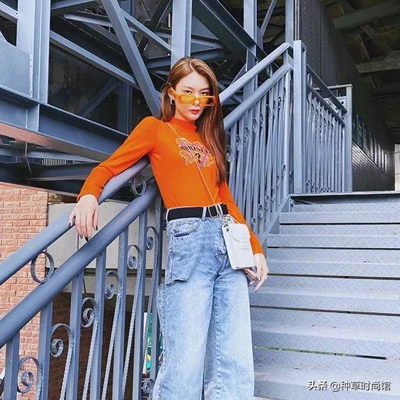 渣女裤新款牛仔,最近很火的渣女裤秋冬