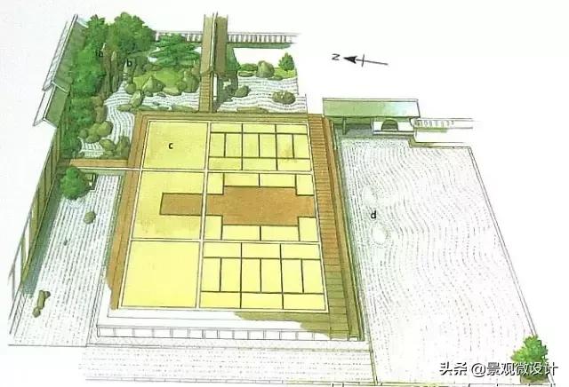 日本最有名枯山水庭院,日本枯山水效果图