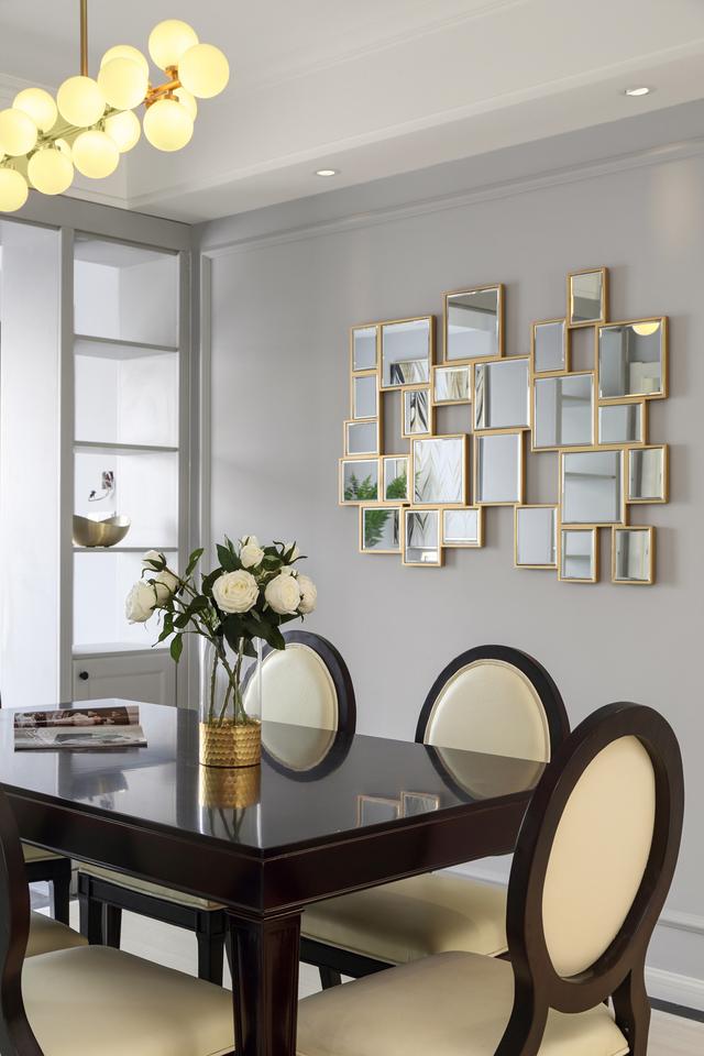 极简轻奢一面空白墙装饰,现代简约风拼色客厅背景墙效果图