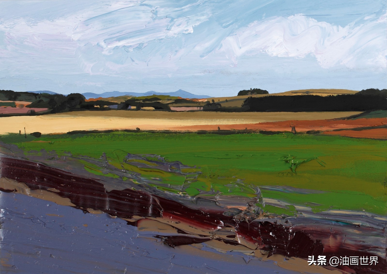 美国印象派画家沃利斯的风景油画,谢尔盖巴索夫风景油画