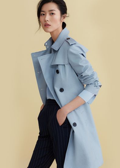 蓝色系单品look,蓝色好看的单品