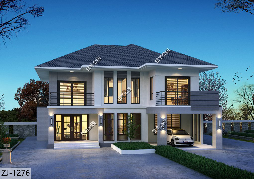 车子买不起，车库必须要，5套带车库的户型合集