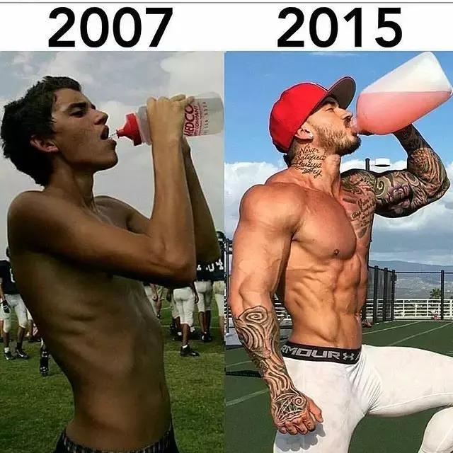 男人有肌肉与没肌肉对比,女人肌肉和男人肌肉区别