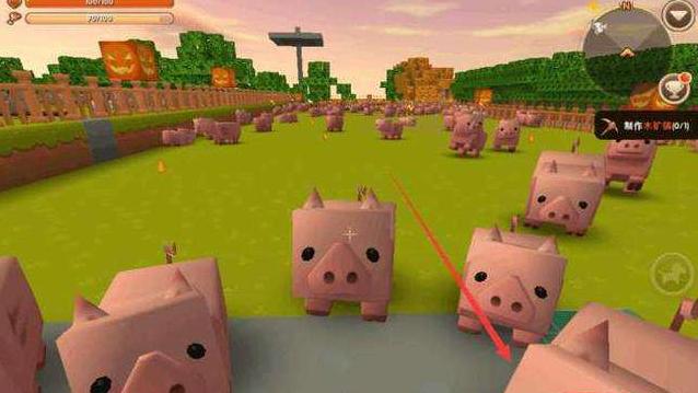 迷你世界如何让猪快速产生便便,迷你世界猪的粑粑怎么自动收集