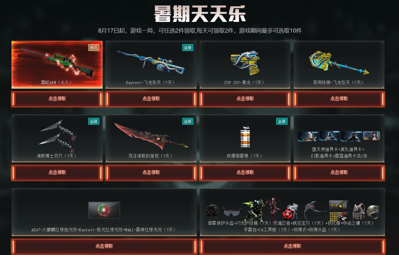 cf永久武器有哪些,cf永久可分解道具