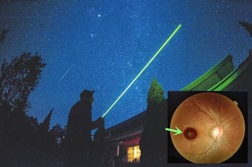 强光激光的神奇现象,20瓦灯没有3瓦亮