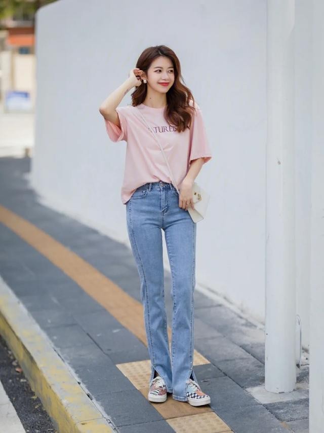 夏天小个子穿搭150显高,适合小个子穿的简约衣服穿搭