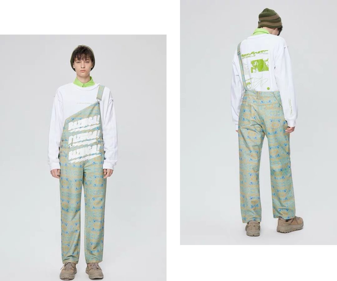 穿上背带裤，校门口保安叔叔都不拦我