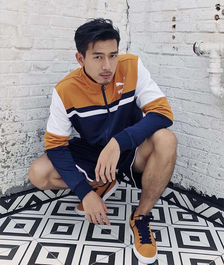 李现最新puma,puma李现绿色夹克