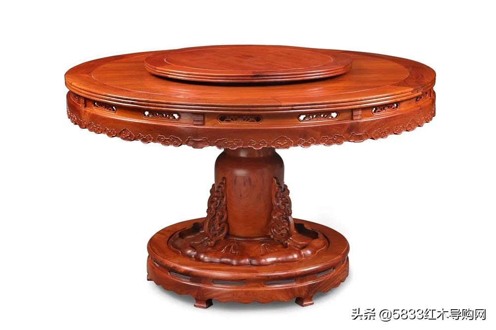 红木餐桌与现代简约风格的搭配图,轻奢新中式红木餐桌最新款式