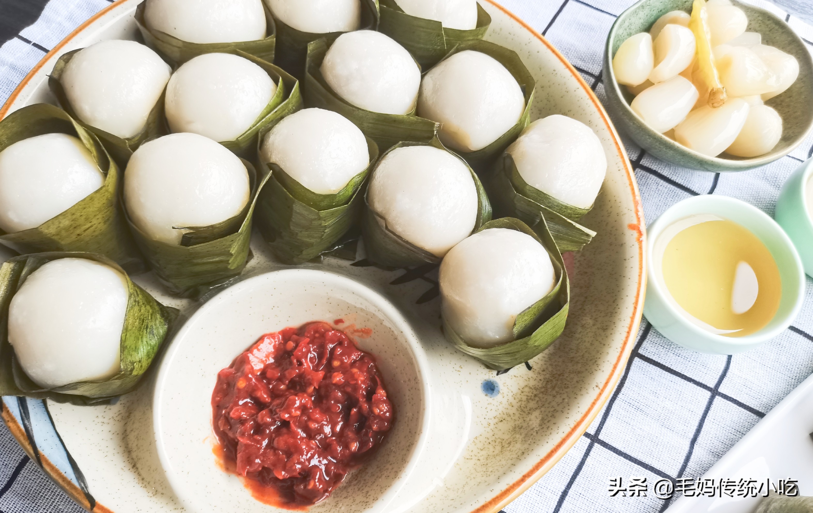 客家糯米油果正宗做法,客家小吃茶果馅