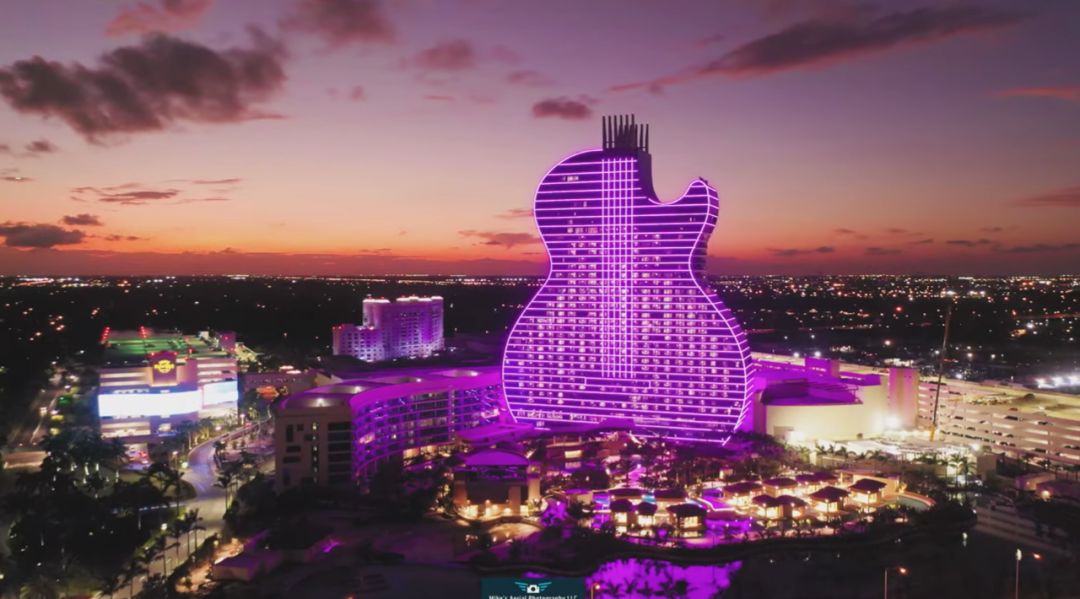 美国吉他主题酒店,全球最大吉他酒店