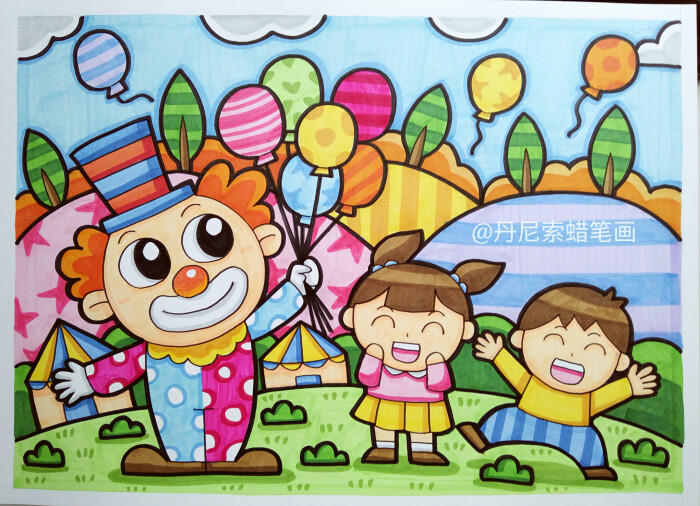 8-12岁儿童绘画范画,简单又好画的儿童画大全