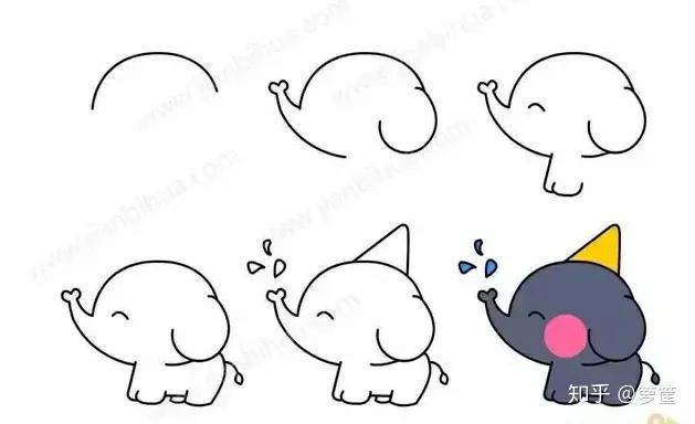 画小动物简笔画简单又漂亮,春天里的小动物怎么画简笔画