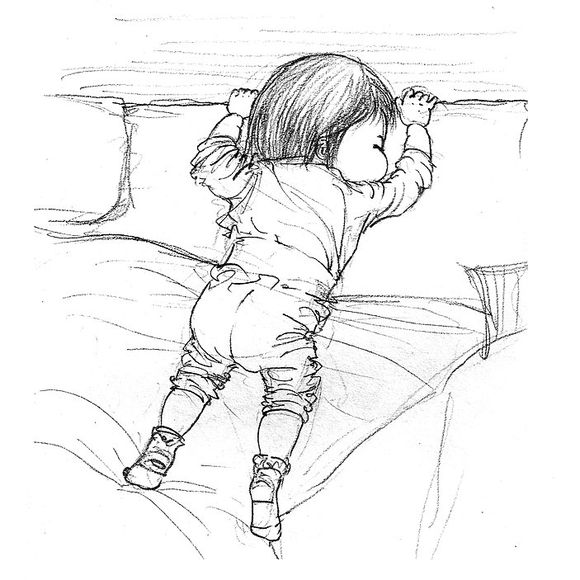 「曾经的热图，你可还记得」木朵儿爸爸给女儿画过的百睡图