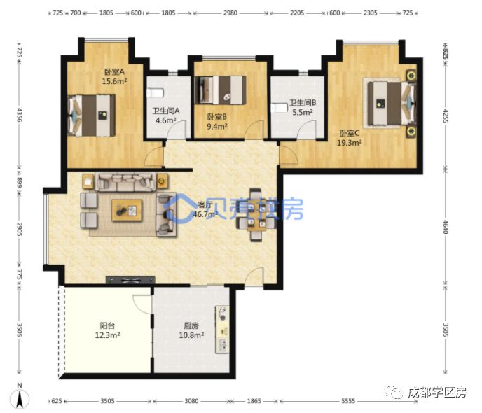 建设路附近学区房,热门双半径学区房