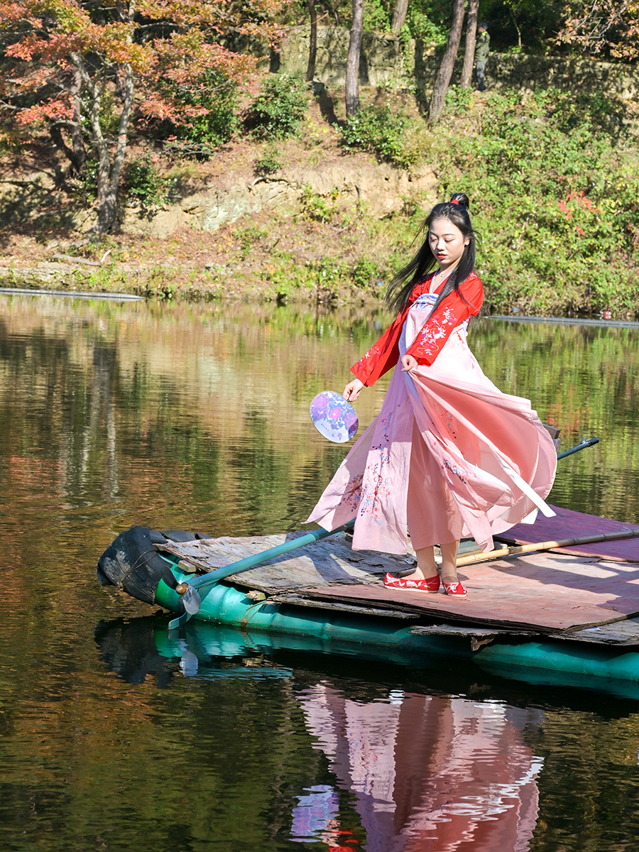 清凉寨美景,世界著名金秋山水风景油画