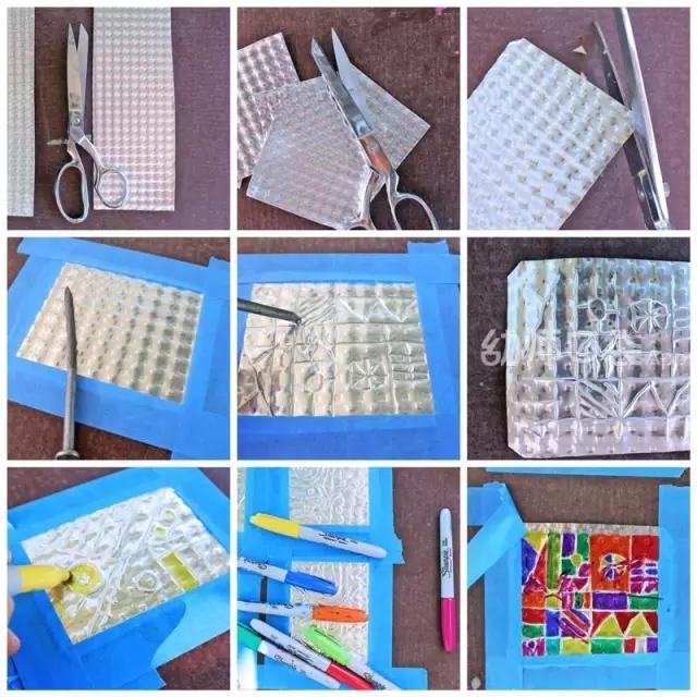 给孩子玩锡箔纸,亲子锡箔纸