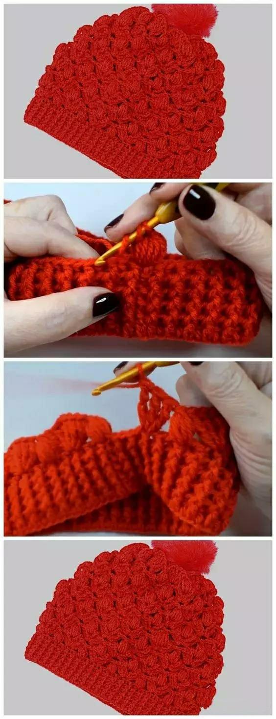 毛线时尚帽子适合40岁左右女款,可爱毛线帽子儿童