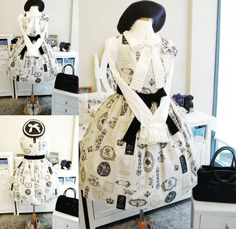 甜美系洛丽塔洋装图片,夏季黑色洛丽塔洋装