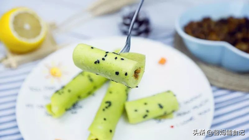 这道酥软的薄饼最适合宝宝吃,儿童早餐小卷饼