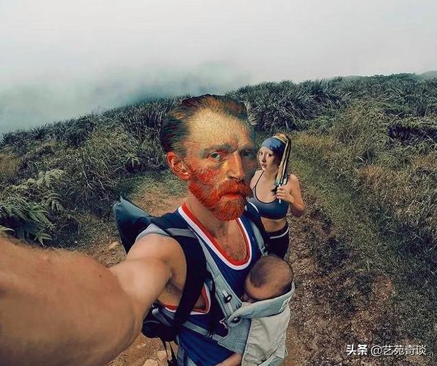 用自己的嘴恶搞世界名画,世界名画搞怪版100幅